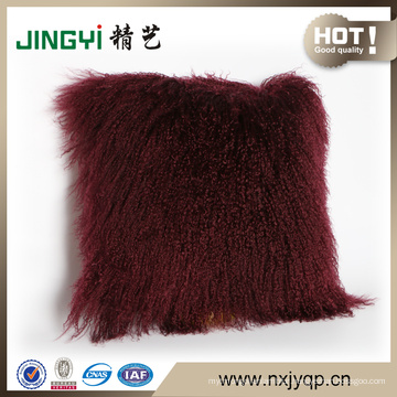 Fast Sale Decorative Mongolian Lamb Fur Throw Pillows